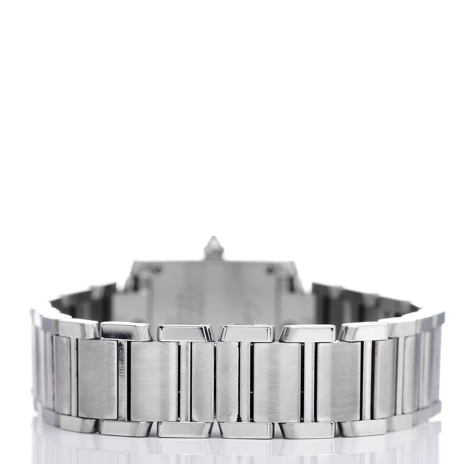 Cartier Stainless Steel 20mm Tank Francaise Quartz Watch Black 4 of 8