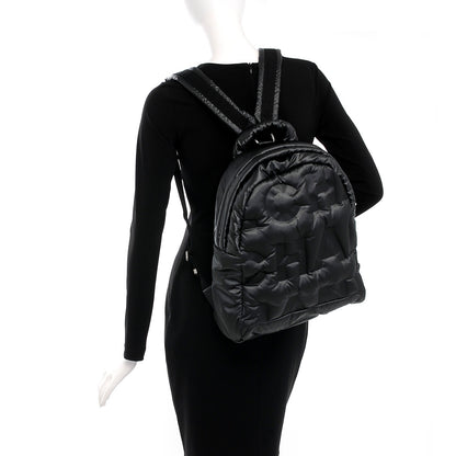 Chanel Nylon Embossed Small Doudoune Backpack Black 2 of 8