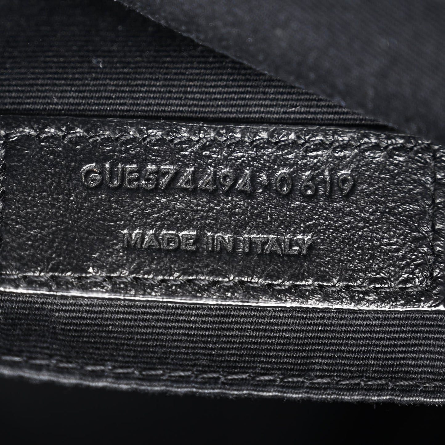 Calfskin Matelasse Monogram Monochrome Lou Camera Bag Black