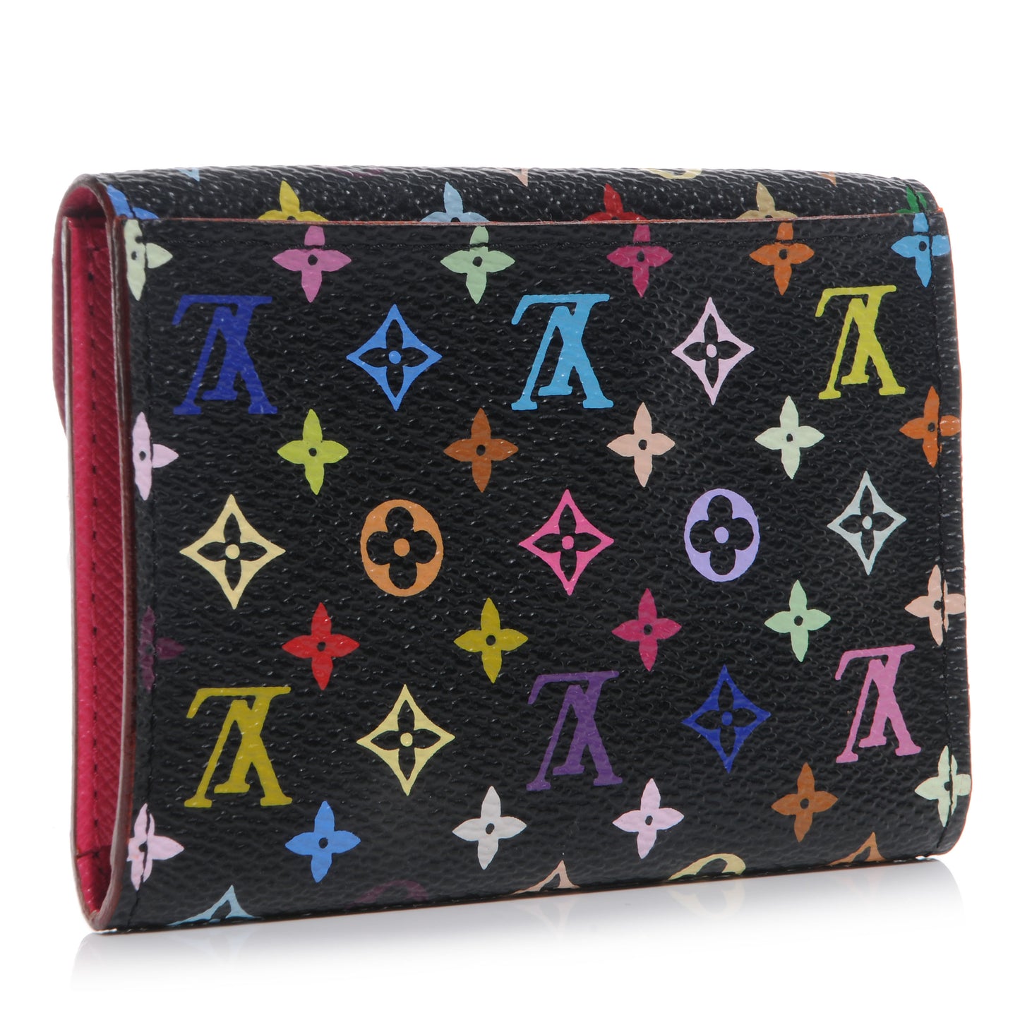 Monogram Multicolor Business Card Holder Black Grenade