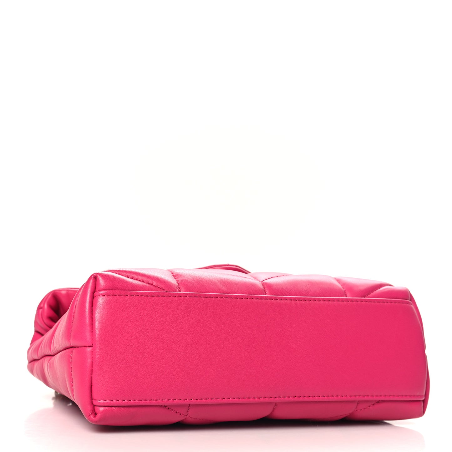 Lambskin Quilted Toy Loulou Puffer Monogram Chain Satchel Bubblegum