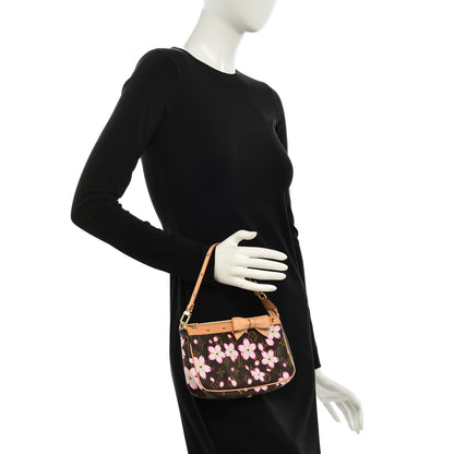 Louis Vuitton Monogram Cherry Blossom Pochette Accessories Brown 2 of 6