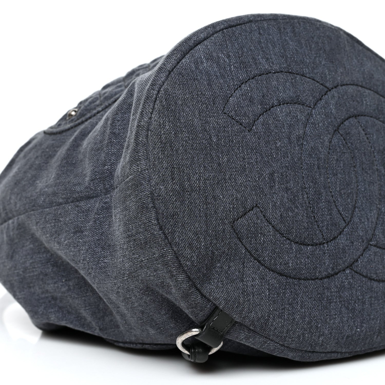 Chanel Denim Drawstring Backpack Blue 8 of 9