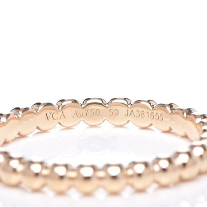 Van Cleef & Arpels 18K Yellow Gold Medium Perlee Ring 59 8.75 4 of 5