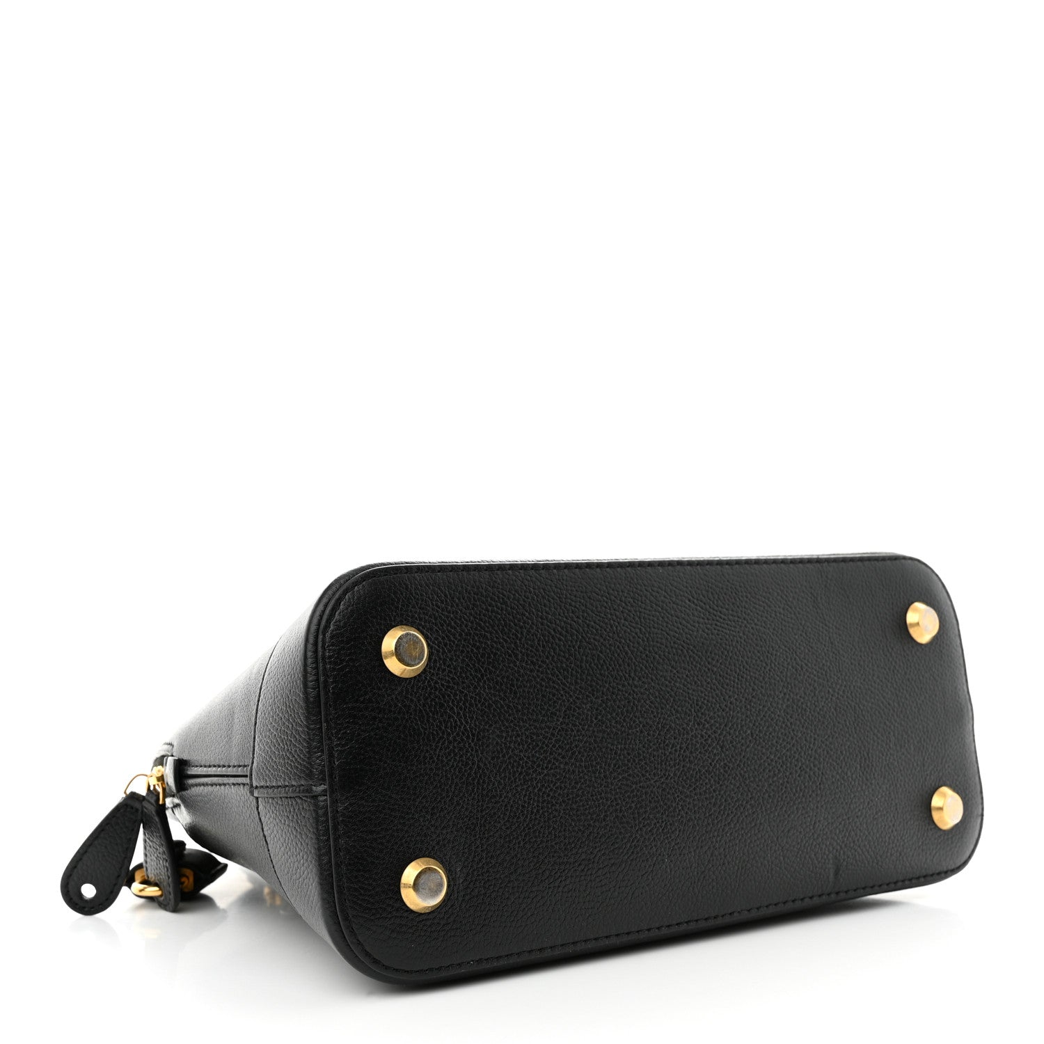 Balenciaga Grained Calfskin Logo S Ville Top Handle Bag Black White 4 of 10