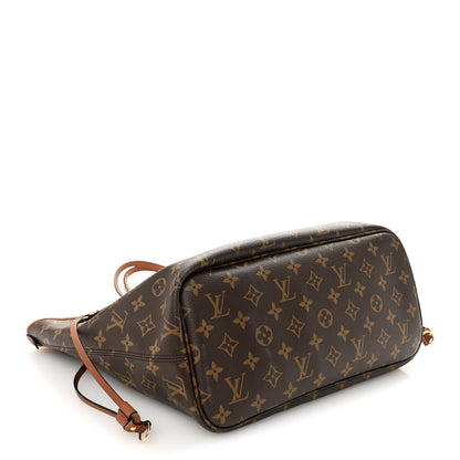 Louis Vuitton Monogram Calfskin Neo Neverfull Inside Out MM Tan 6 of 17