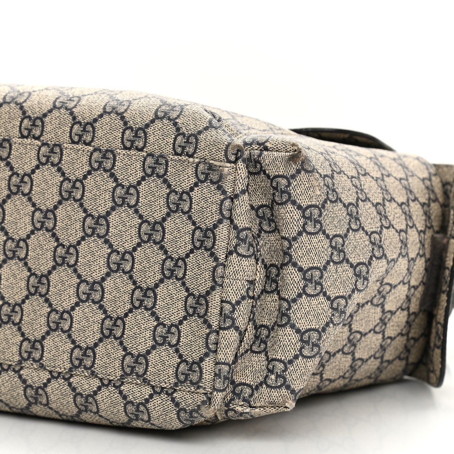 GG Plus Monogram Messenger Diaper Bag Navy
