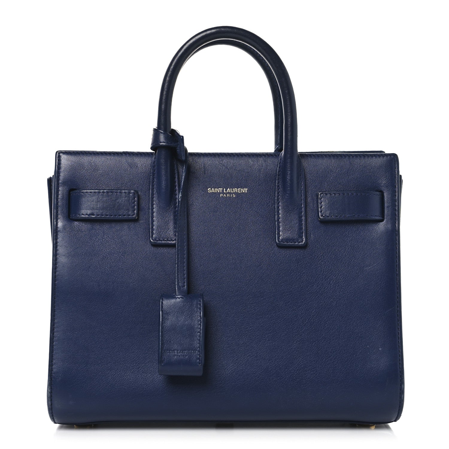 Saint Laurent Calfskin Nano Sac De Jour New Marine 1 of 14