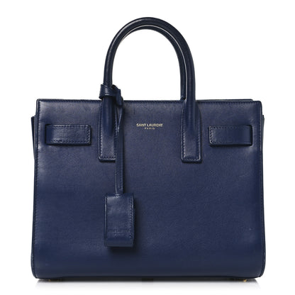 Saint Laurent Calfskin Nano Sac De Jour New Marine 1 of 14