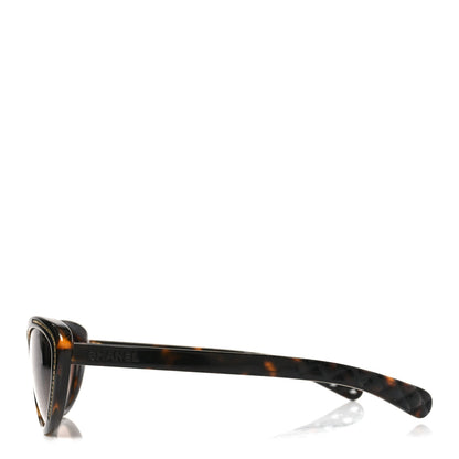 Chanel Cat Eye Chain Sunglasses 6039 Tortoise 3 of 7