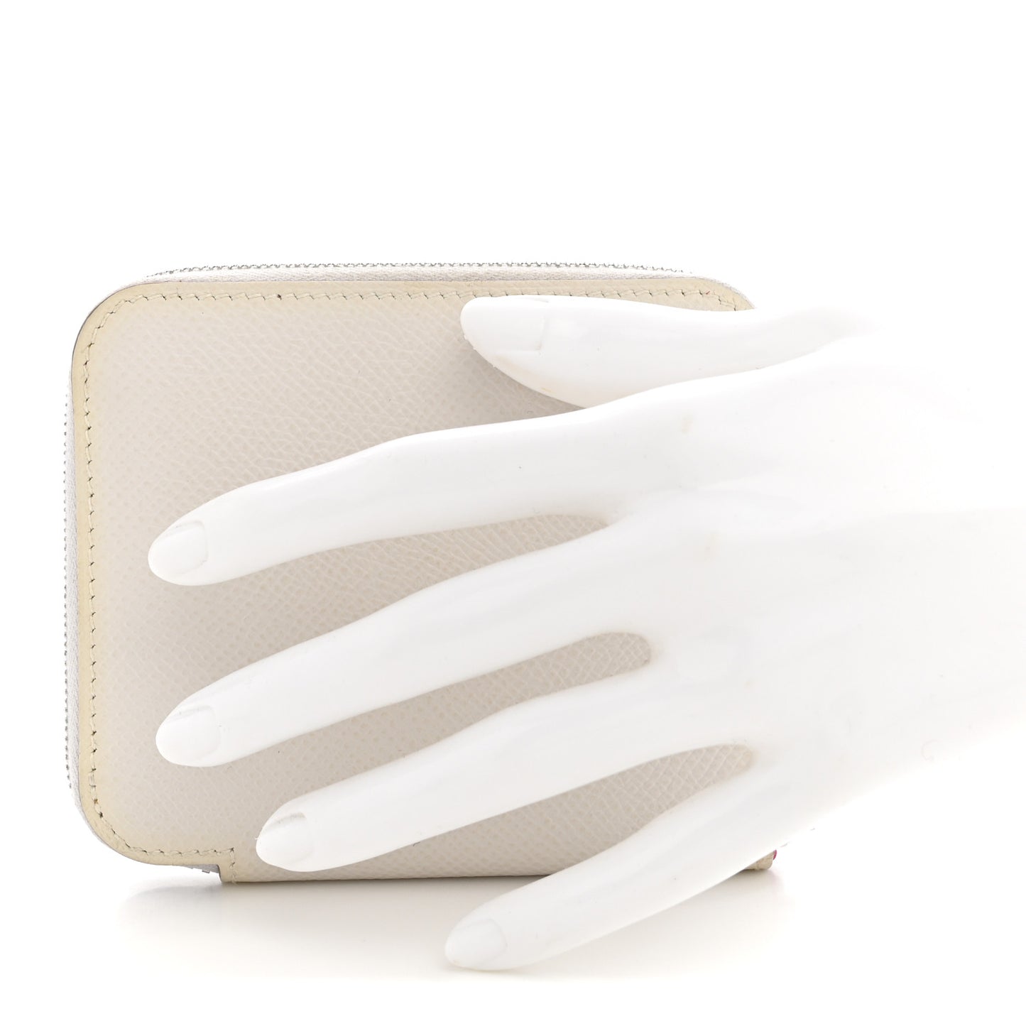 Epsom Silk'In Compact Wallet New White