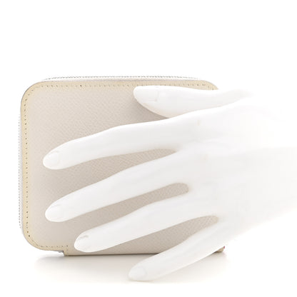 Hermes Epsom Silk'In Compact Wallet New White 2 of 7
