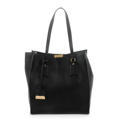 Burberry Heritage Grain Medium Woodbury Tote Black 1 of 10