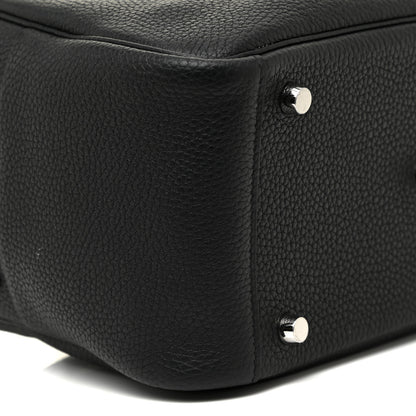 Hermes Taurillon Clemence Lindy 26 Black 8 of 9