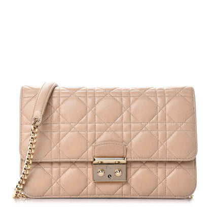 Christian Dior Lambskin Cannage Miss Dior Promenade Pouch Beige 1 of 13