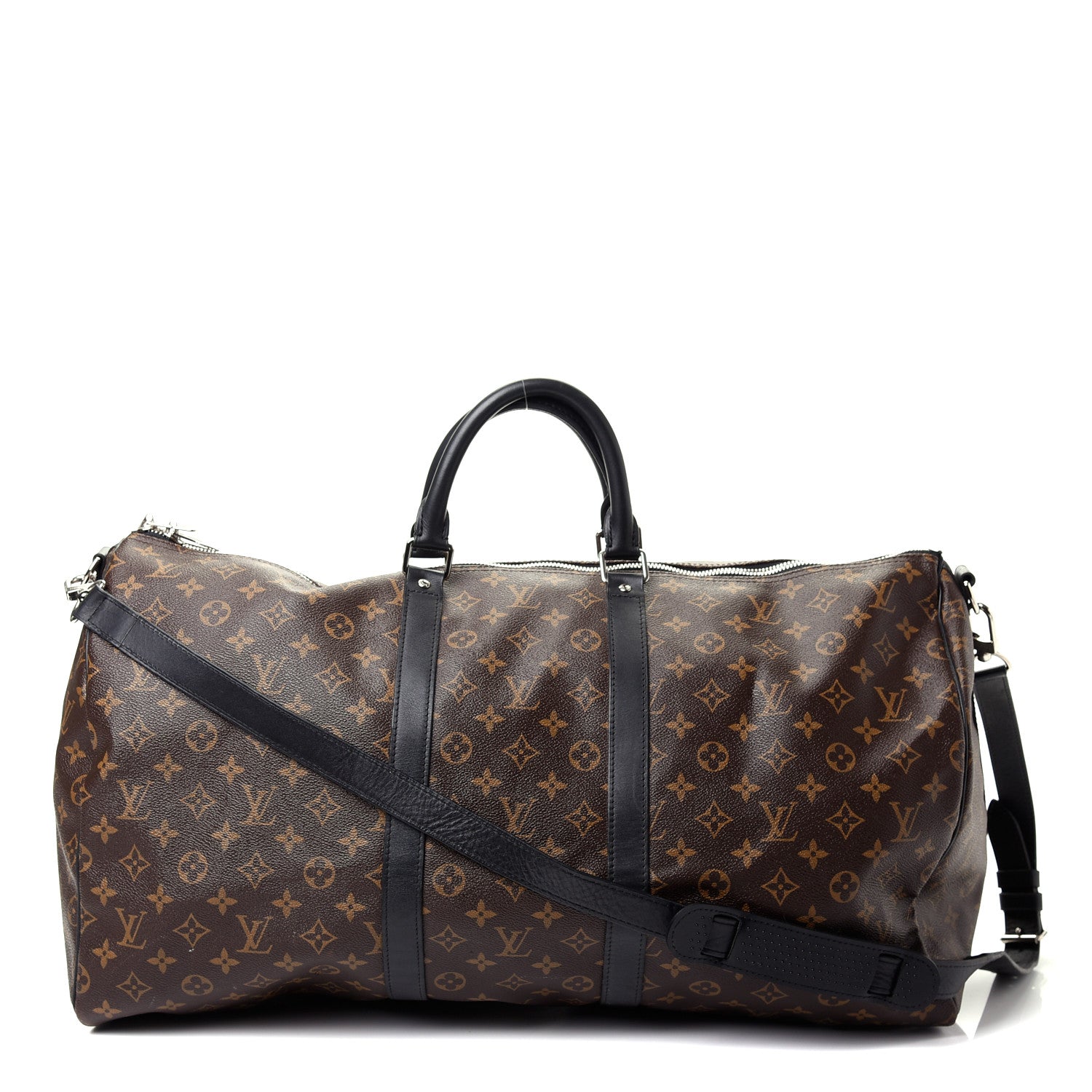 Louis Vuitton Monogram Macassar Keepall Bandouliere 55 1 of 15