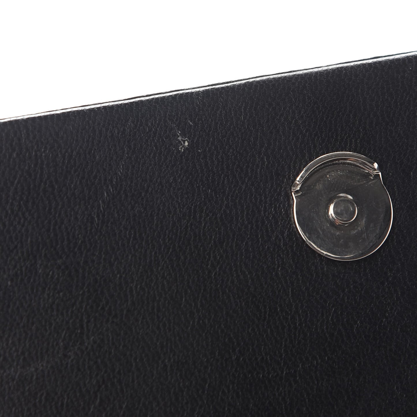 Calfskin Crocodile Embossed Kate Monogram Tassel Chain Wallet Black