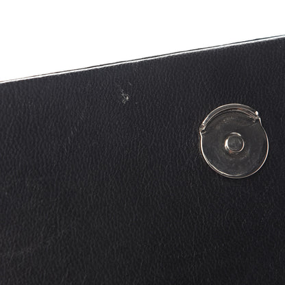 Saint Laurent Calfskin Crocodile Embossed Kate Monogram Tassel Chain Wallet Black 10 of 14