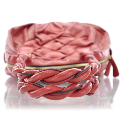 Valentino Garavani Woven Leather Couture Bag Red 5 of 8