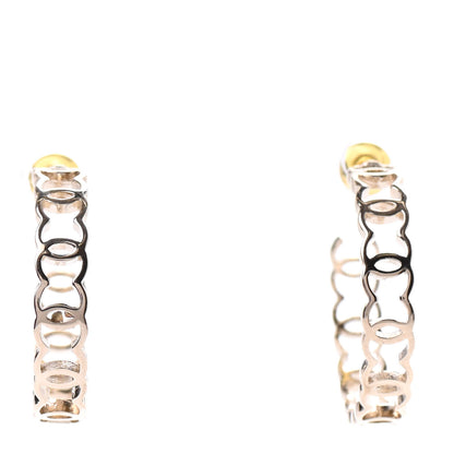 Chanel Metal CC Hoop Earrings Gold 1 of 4