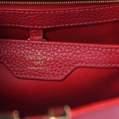 Louis Vuitton Taurillon Capucines BB Rubis 6 of 11