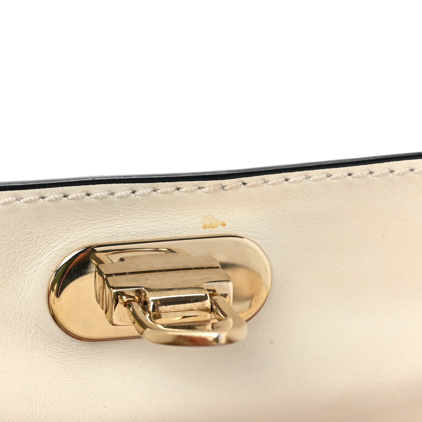 VALENTINO GARAVANI Vitello Medium Rockstud Tote Ivory