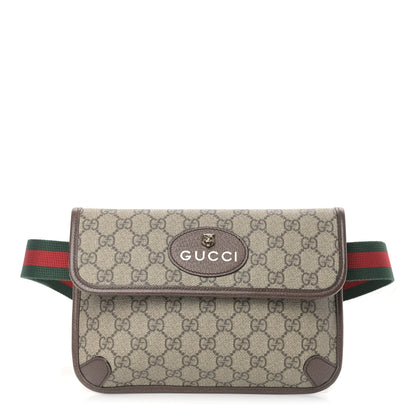 Gucci GG Supreme Monogram Neo Vintage Web Belt Bag Brown 1 of 10