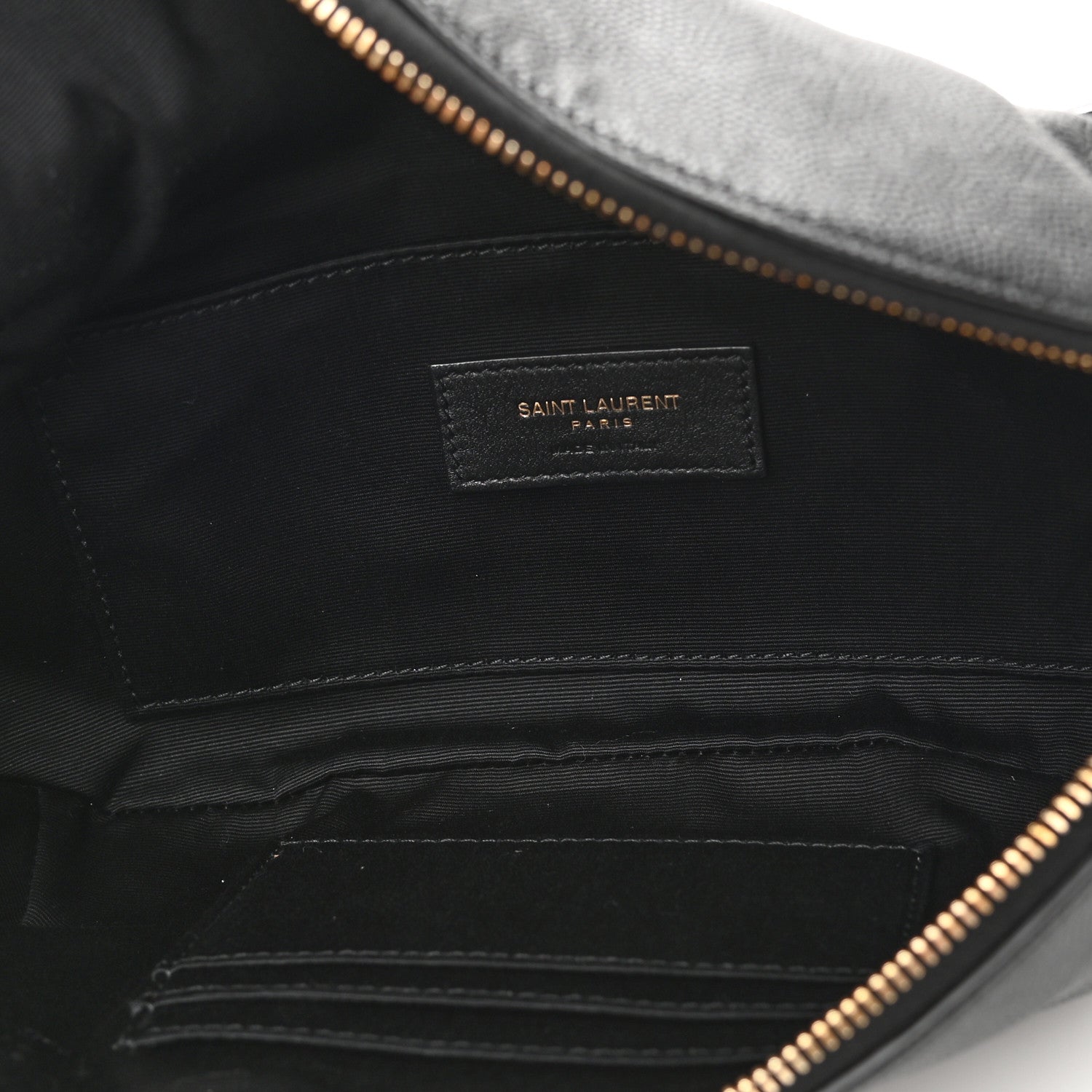 Saint Laurent Grain De Poudre Monogram Belt Bag Black 5 of 11