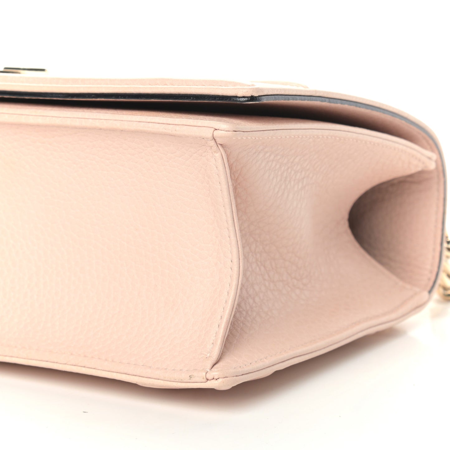 Grained Calfskin Cannage Medium Diorama Flap Bag Rose Poudre
