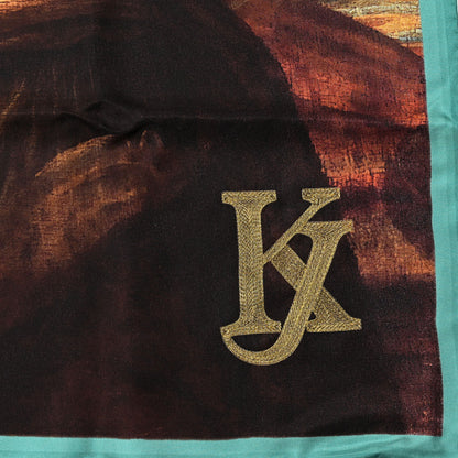 Louis Vuitton Silk Masters Da Vinci Shawl 3 of 4