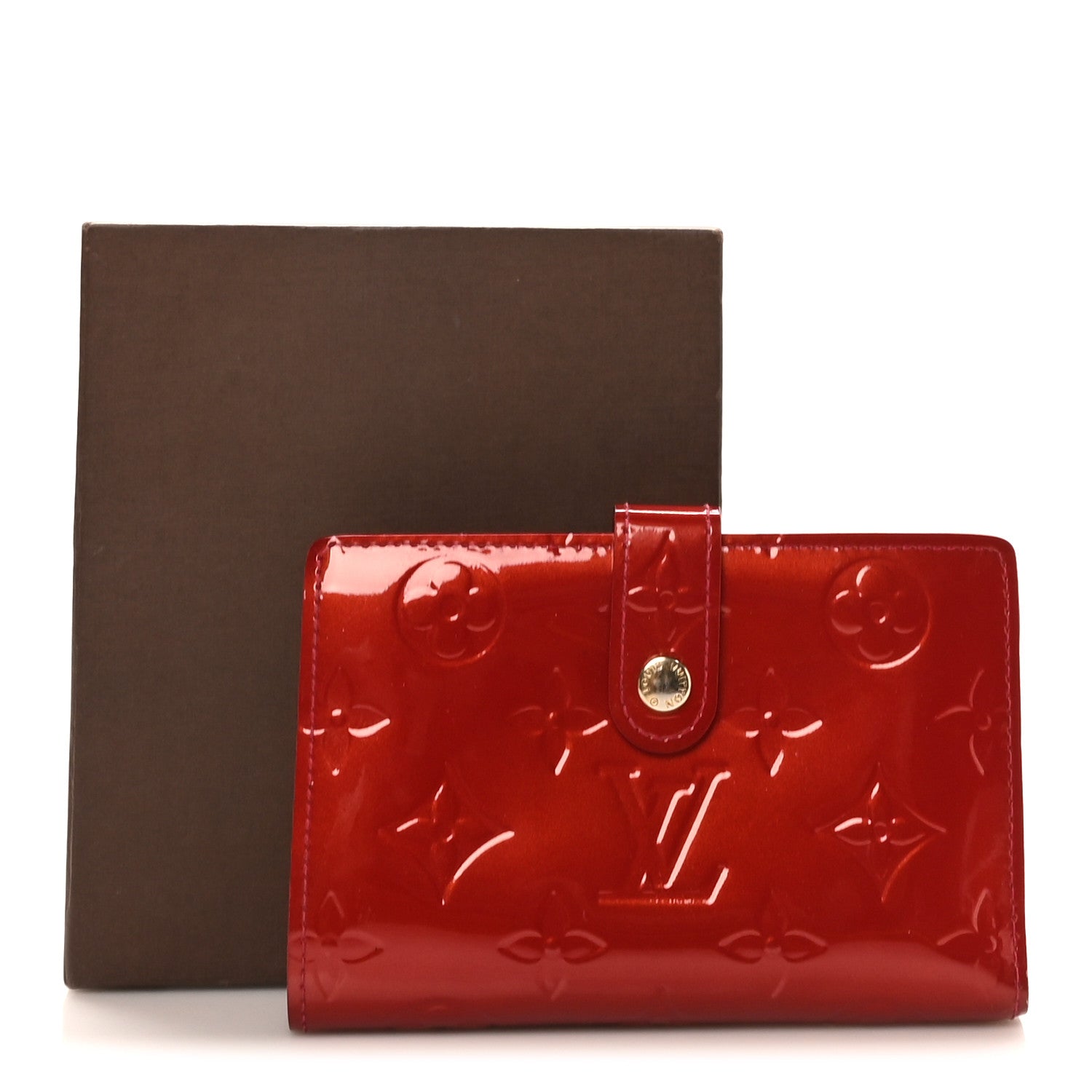 Louis Vuitton Vernis French Purse Wallet Pomme D'Amour 9 of 9