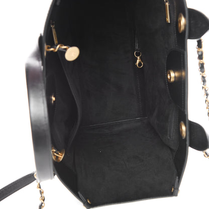 Chanel Caviar Small Studded Deauville Tote Black 5 of 9
