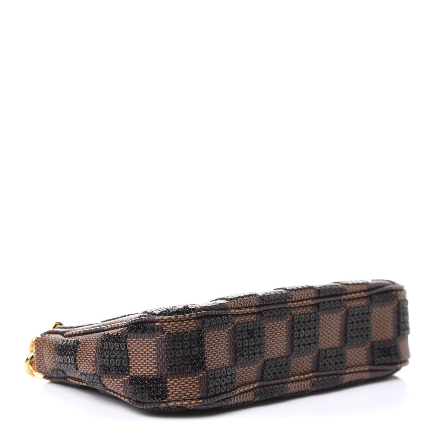 Damier Paillettes Mini Pochette Accessories Black