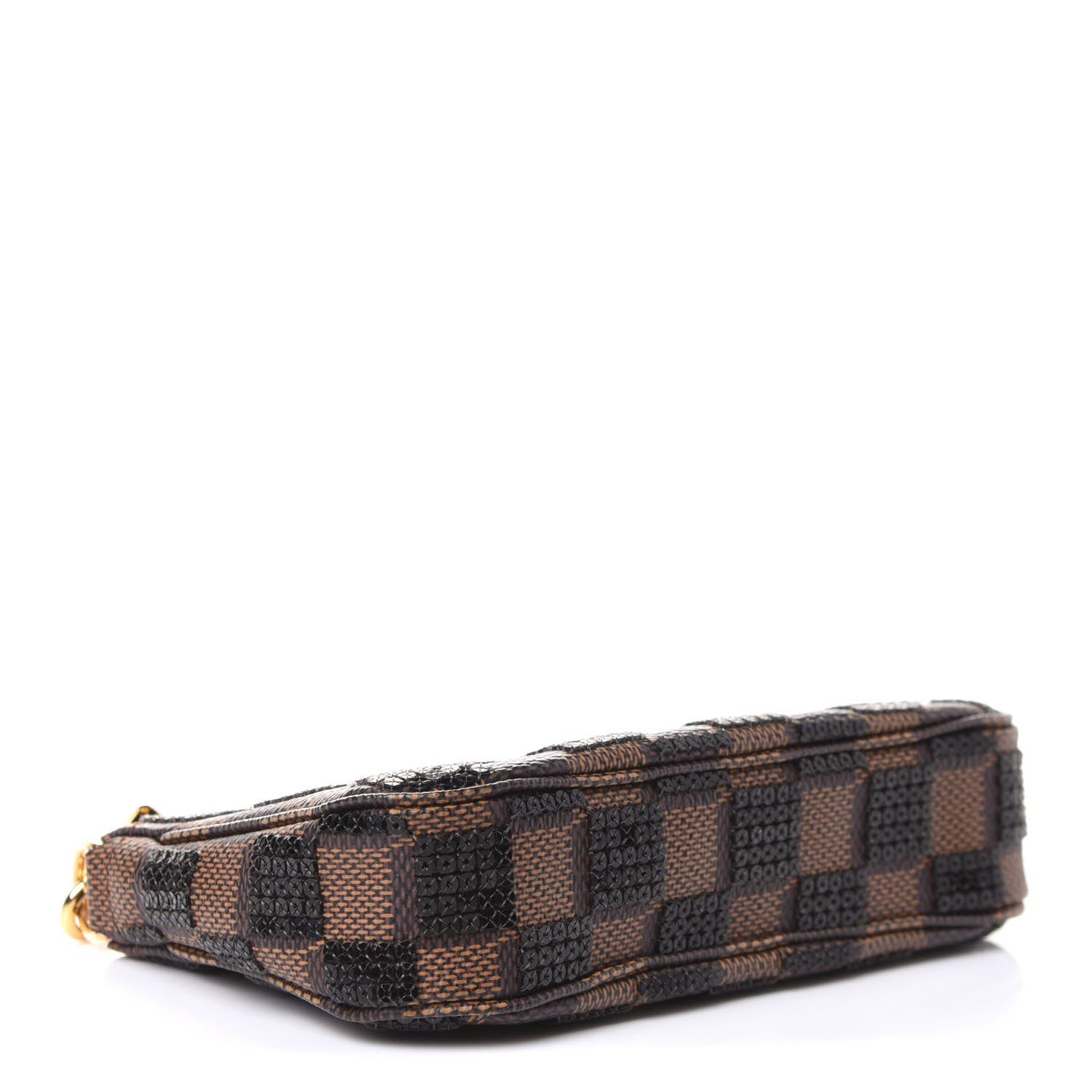 Louis Vuitton Damier Paillettes Mini Pochette Accessories Black 4 of 7