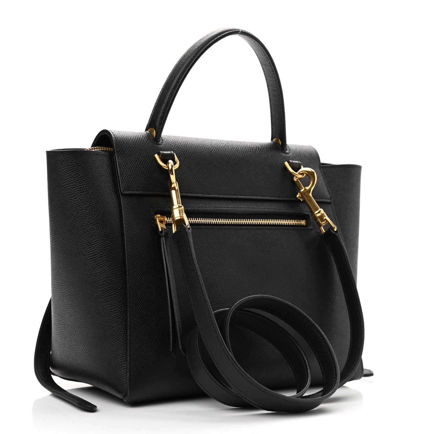Celine Grained Calfskin Micro Belt Bag Black 3 of 12