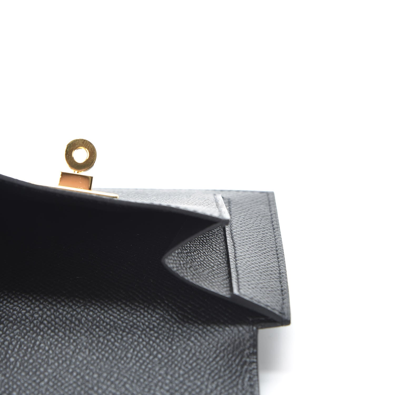 Hermes Epsom Kelly Pocket Compact Wallet Black 4 of 8