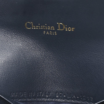 Christian Dior Oblique Saddle Card Holder Blue 6 of 6