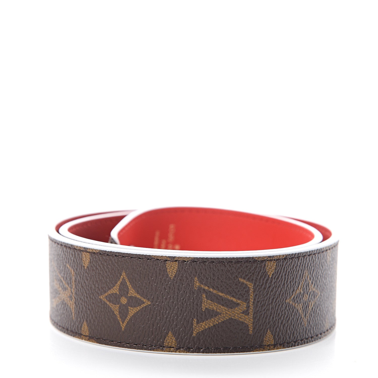 Louis Vuitton Monogram Bandouliere Shoulder Strap Red 2 of 3