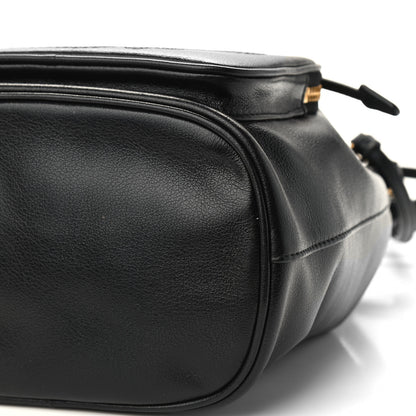 Prada Glace Calfskin Embossed Secchiello Bucket Bag Black 9 of 9