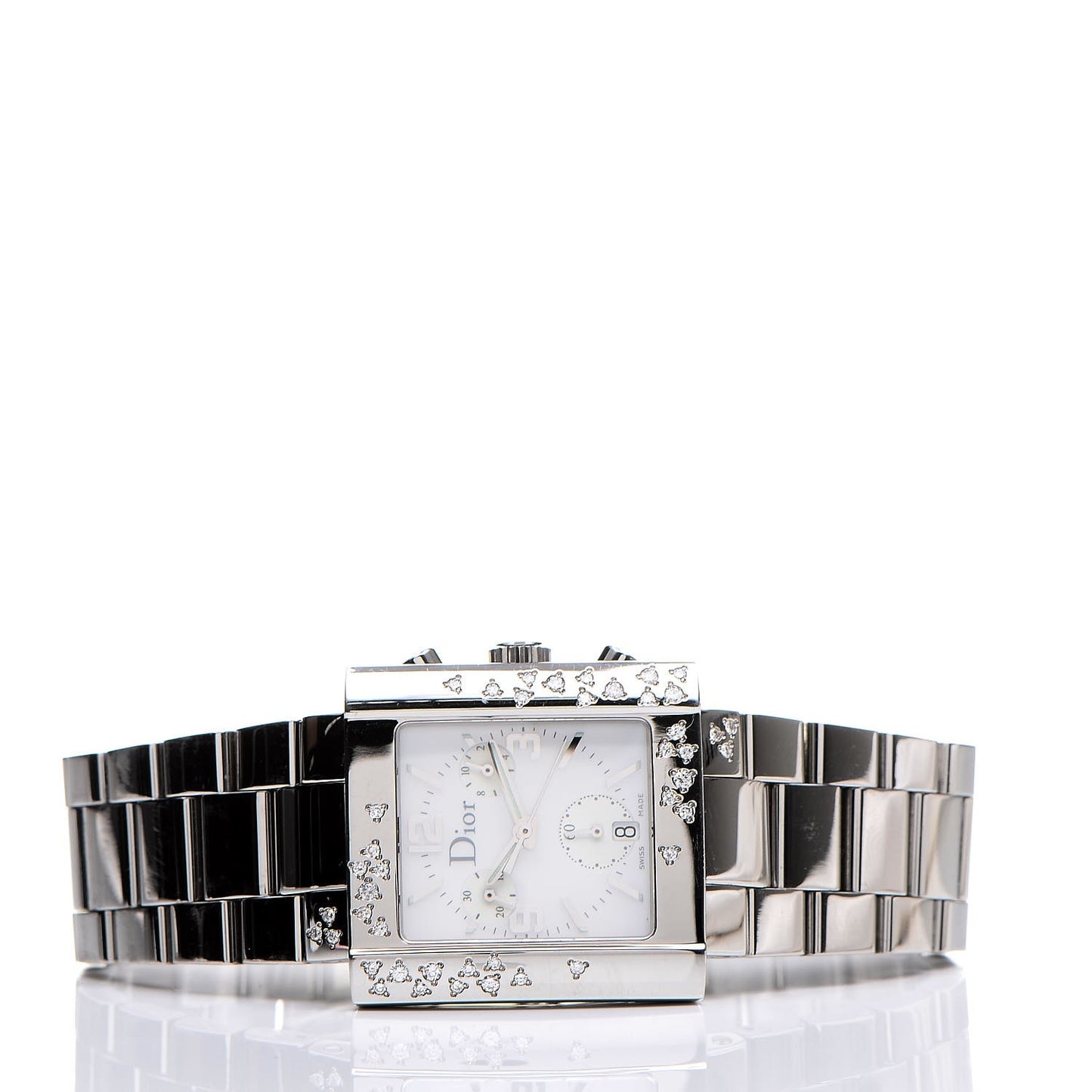 Stainless Steel Diamond 31mm Riva Chronograph Quartz Watch