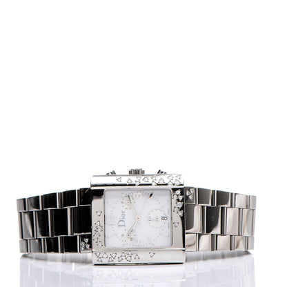 Christian Dior Stainless Steel Diamond 31mm Riva Chronograph Quartz Watch 3 of 8