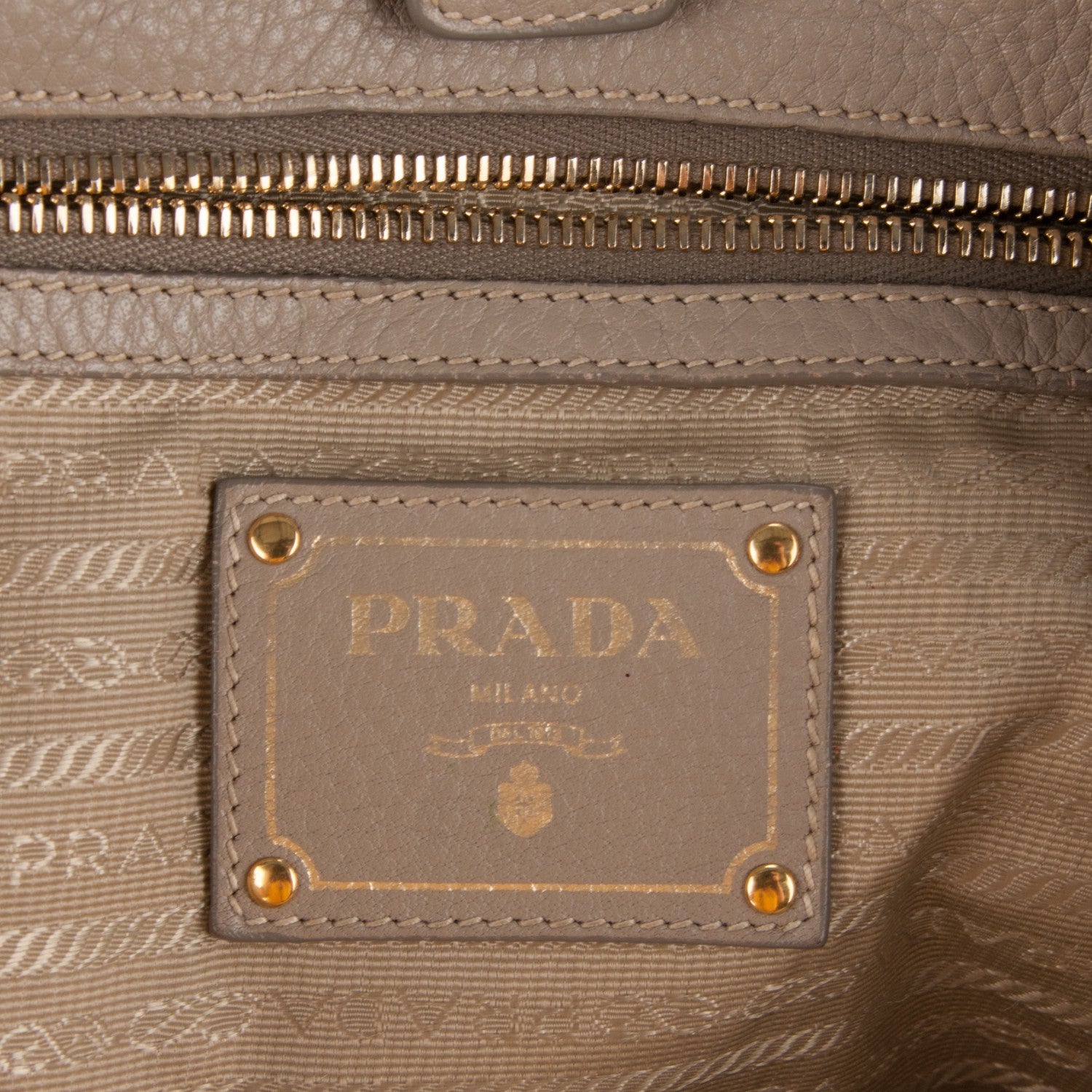 Prada Vitello Daino Tote Argilla 7 of 14