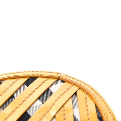 Burberry Patent Lilford Check Crossbody Bag Yellow 8 of 12