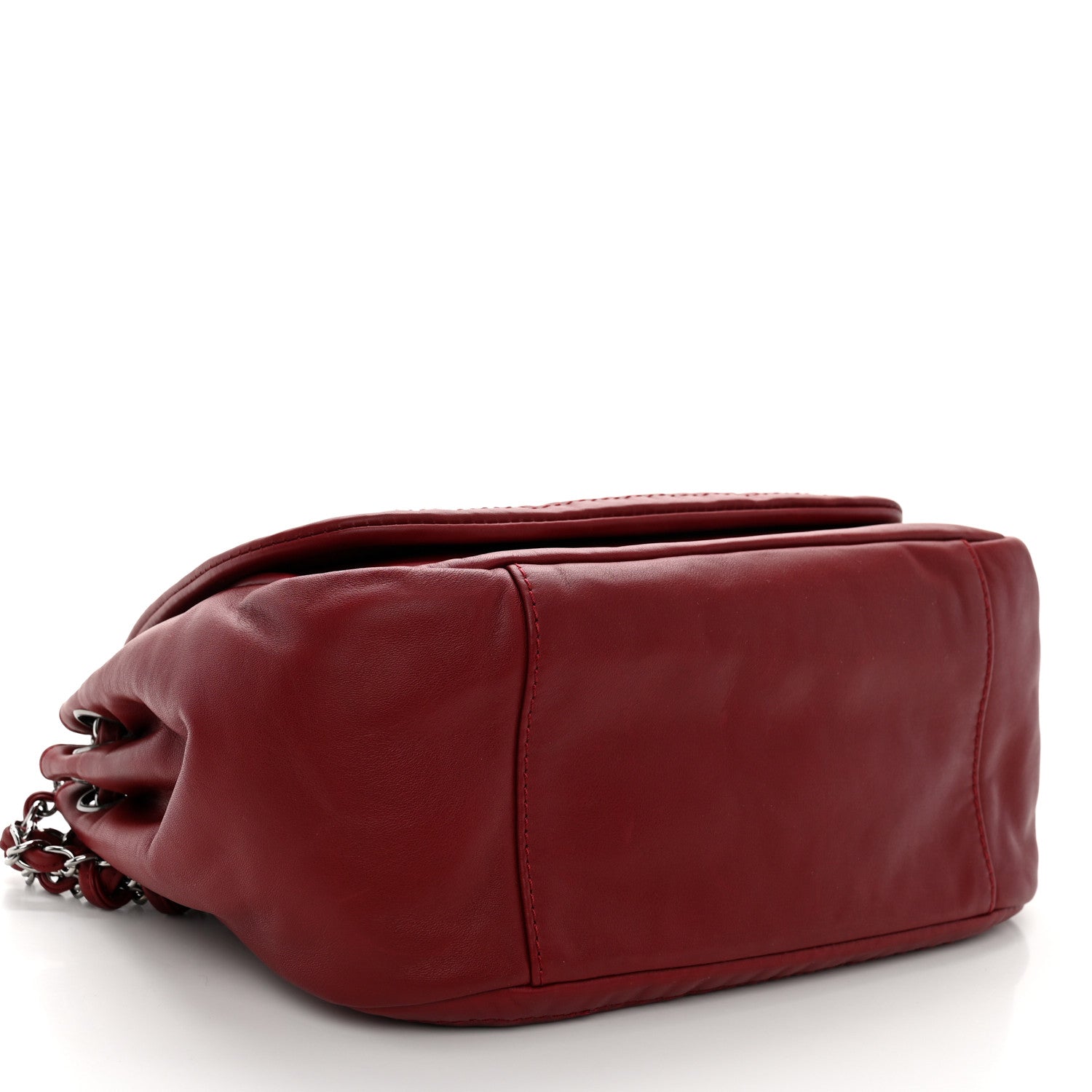 Chanel Smooth Calfskin Luxe Ligne Flap Red 4 of 10