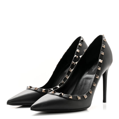 Valentino Garavani Nappa Rockstud 100mm Pumps 39.5 Black 3 of 10