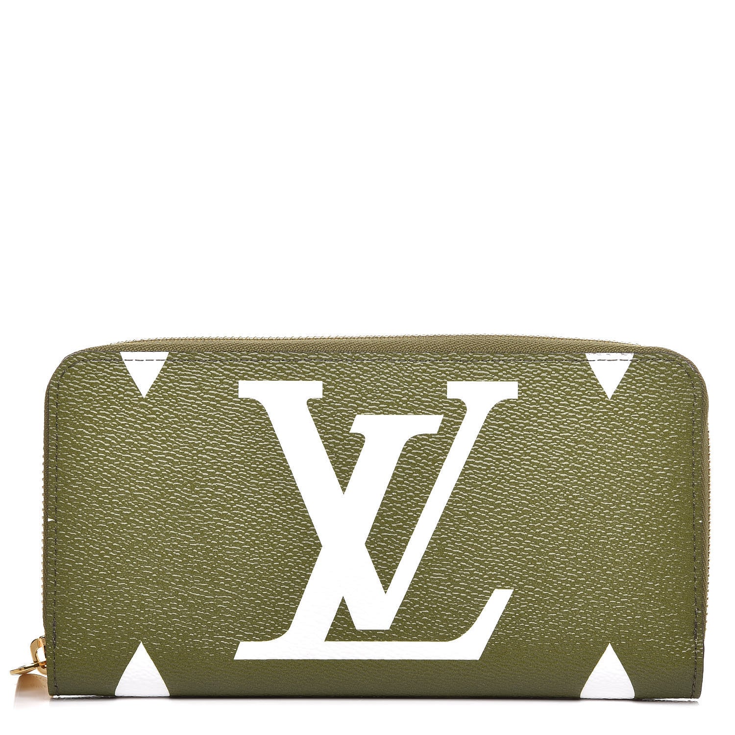 Louis Vuitton Monogram Giant Zippy Wallet Kaki White 1 of 7