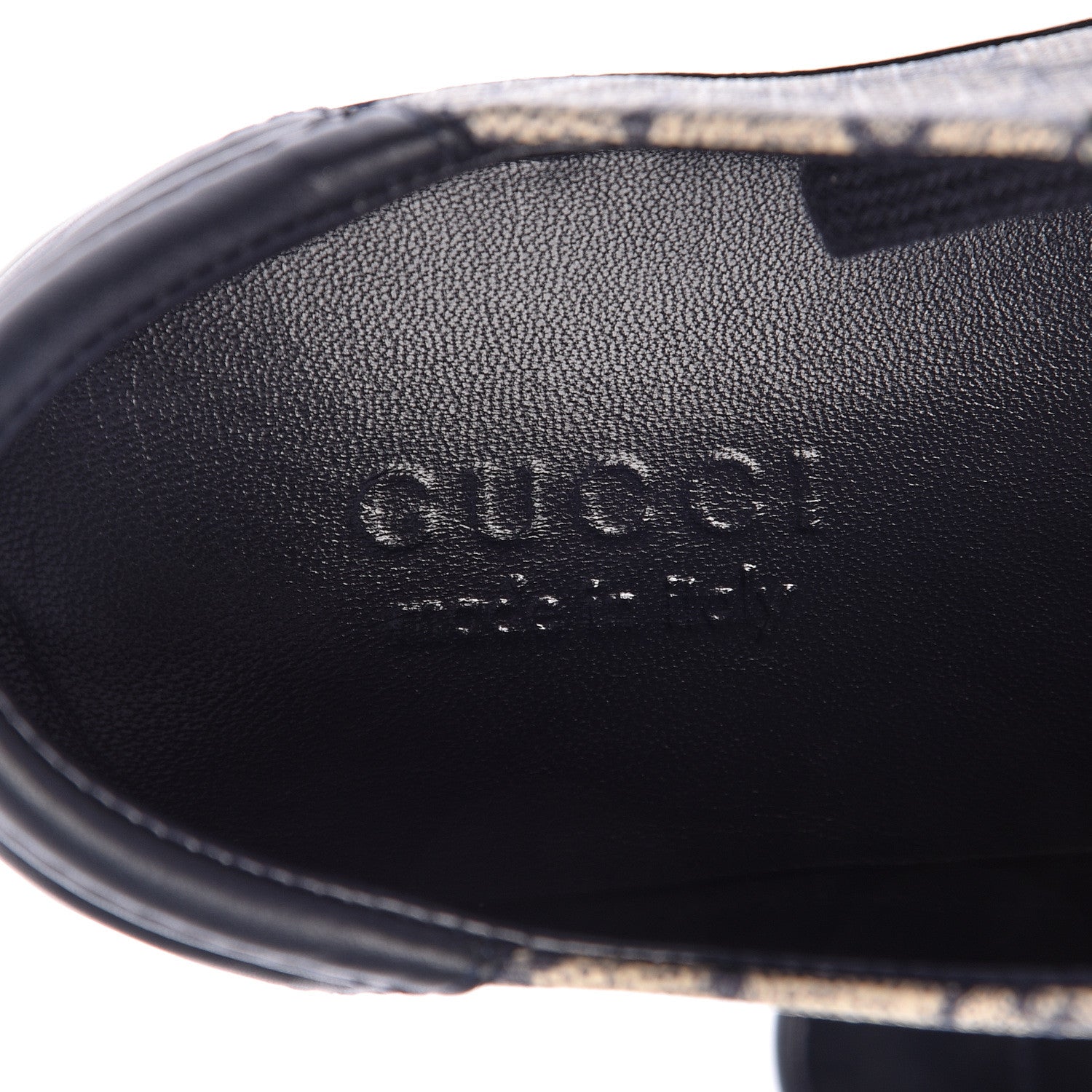 Gucci GG Supreme Monogram Calfskin Mens Low Top Sneakers 6 Blue Beige 8 of 14