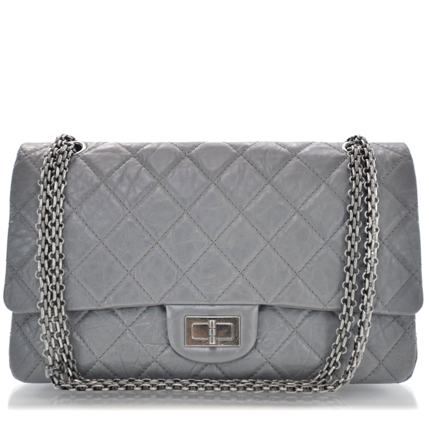 Chanel Aged Calfskin 2.55 Reissue 227 Flap Grey 1 of 10