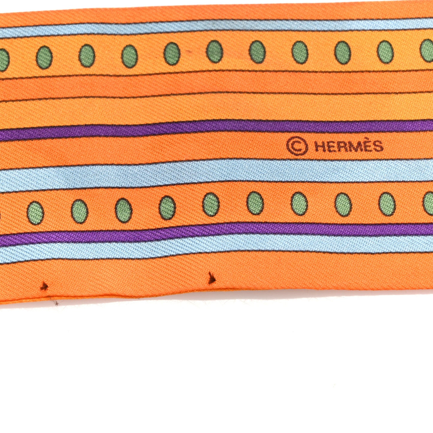 Silk Sequences Twilly Scarf Orange
