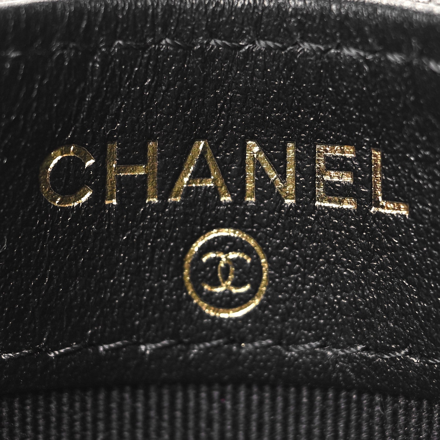 Chanel Caviar Quilted Studded CC Card Holder Black 6 of 9